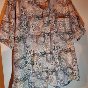 Vintage-Inspired Men's Short Sleeve Shirt